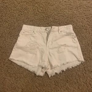 white obey shorts